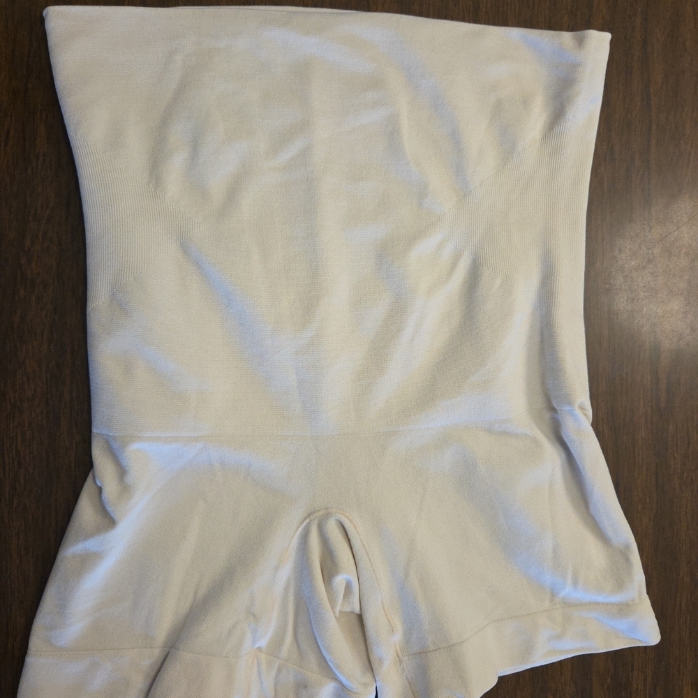 Shapermint Essentials Beige High Waist Boyshort Shaper Tummy Control Size Large